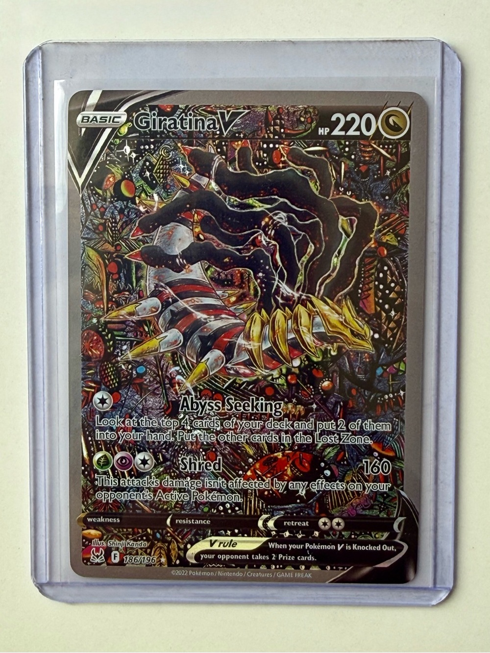 Giratina V 186/196 Lost Origin ALT ART Fan Art DIY Custom Card